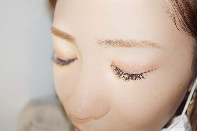 ブラウンエクステ・カラーマツエク(カラー/ブラウン・カール/C・長さ